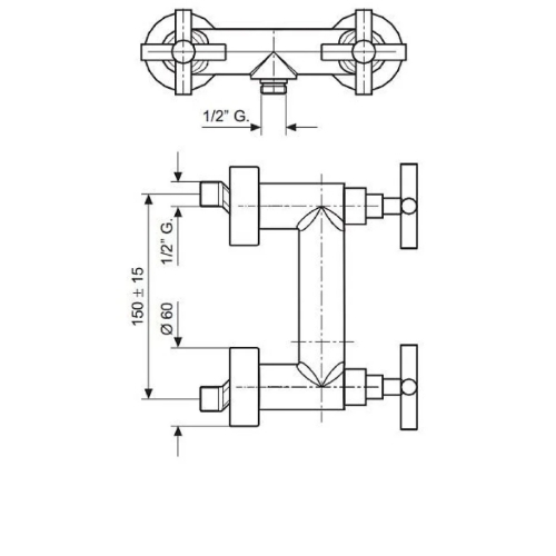 Смеситель для душа EMMEVI SPIRIT SC31002V - 2