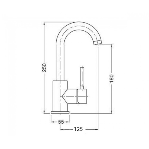 Смеситель для умывальника Bugnatese Kobuk KOBCR2213S - 2
