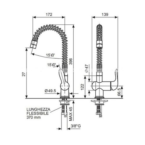 Смеситель для кухни EMMEVI NECO CR91510 - 2
