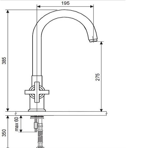 Смеситель для кухни EMMEVI SPIRIT NEW CR31007 гор - 2