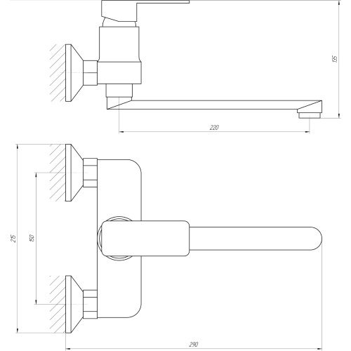 Змішувач для кухні Globus Lux Milano GLM-104 9694900304189871 - 000014940 - 2