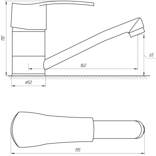 Смеситель для умывальника Globus Lux Queensland GLQU-103M 8694900301428 - 000008758 - 2