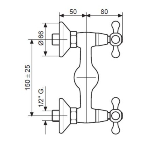 Смеситель для душа EMMEVI DECO RA12002 - 2