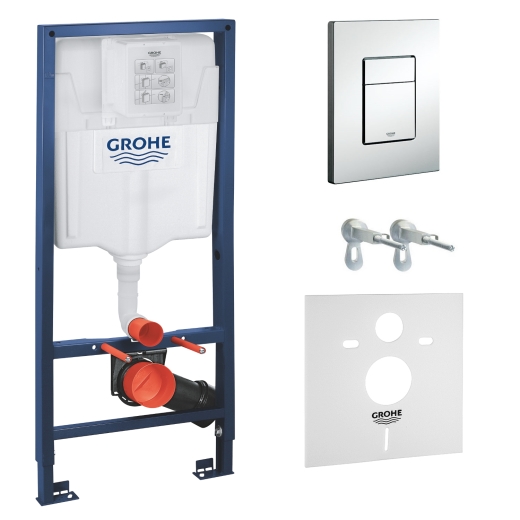 Инсталляция для подвесного унитаза Grohe Rapid SL 4в1 38772001+37131000 - 1