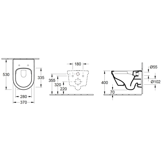 Унитаз подвесной Villeroy & Boch Architectura New 4694HR01 - 2