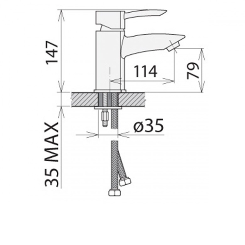Смеситель для умывальника WELLE JONAS KA16160D - 2