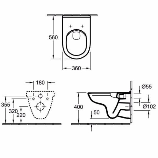 Унитаз Villeroy&Boch O.Novo 5660HR01 - 2