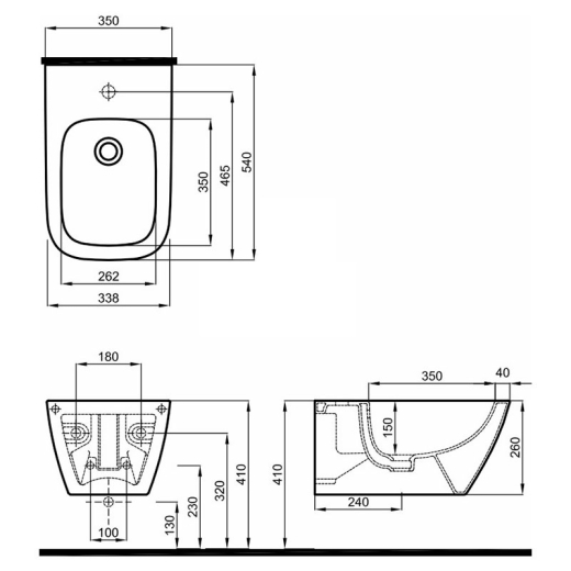 Подвесное биде Kolo Modo L35100000 - 2