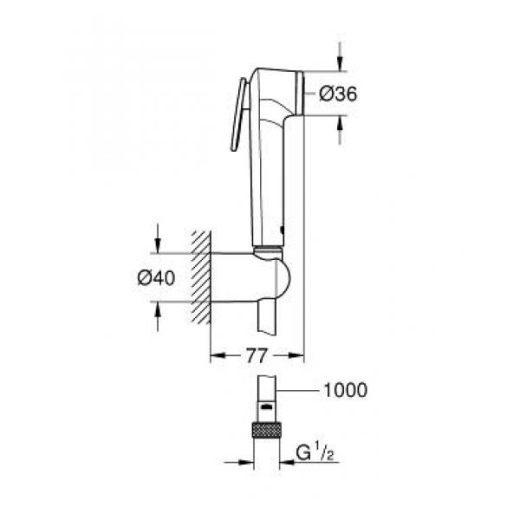Набор для биде Grohe Tempesta 26352000 - 2