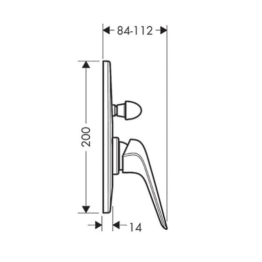 Змішувач для ванни Hansgrohe NOVUS 71047000 - 2