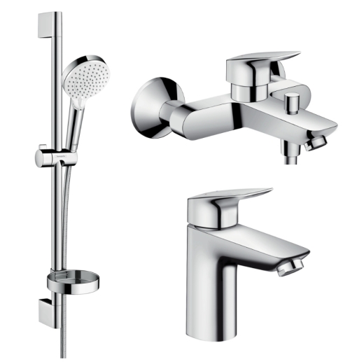 Набір змішувачів для ванни Hansgrohe LOGIS (71100000+71400000+26553400) 1082019 - 1