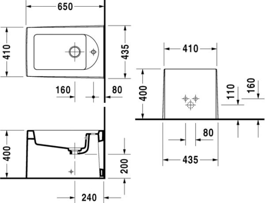 Биде Duravit Starck X 2270100032 - 2
