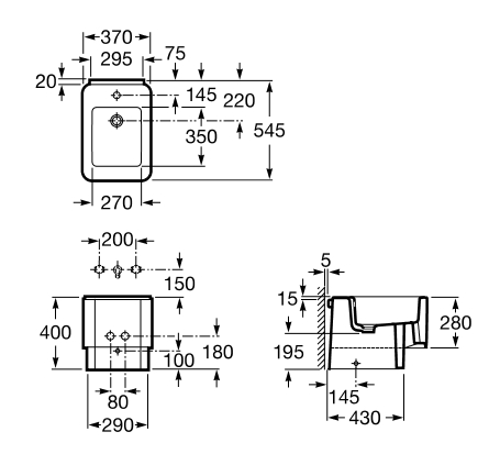 Биде Roca Element A357577000 - 2