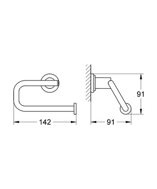 Держатель бумаги GROHE ATRIO CLASSIC 40313000 - 2