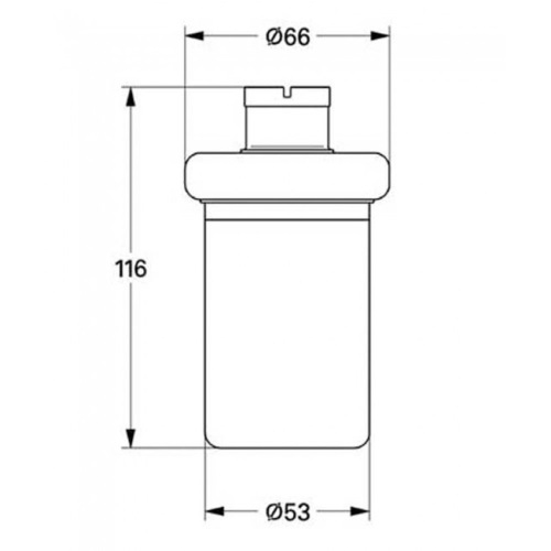 Запасний флакон для дозатора рідкого мила Grohe Ectos 40179000 - 2