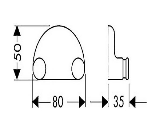 Двойной крючок Hansgrohe Atoll 40531090 - 2