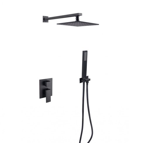 Душова система Besco Modern I / Varium I чорна матова (NAVARA45477) - 1