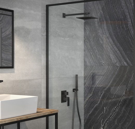 Душова система Besco Modern I / Varium I чорна матова (NAVARA45477) - 2