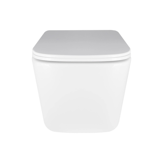 Унитаз подвесной Qtap Crow Ultra Quiet 490х360х290 мм с сиденьем Slim Duroplast (QT05335171W) - 3