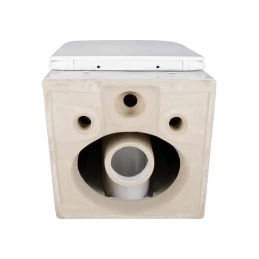 Унитаз подвесной Qtap Crow Ultra Quiet 490х360х290 мм с сиденьем Slim Duroplast (QT05335171W) - 5