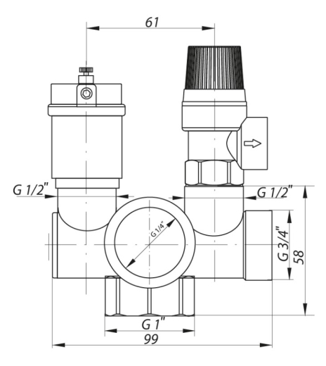 Група безпеки 1" KOER KR.104 (KR2842) - 2