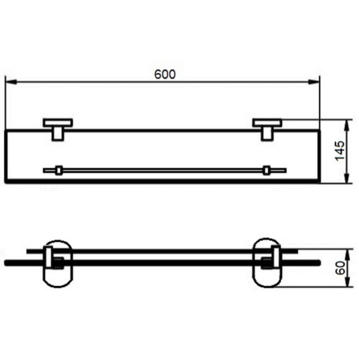 Полочка Qtap Liberty CRM 1153 - 2
