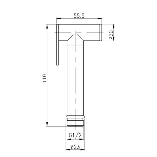 Лійкадля біде Qtap CRM B020 QTCRMB020 - 2