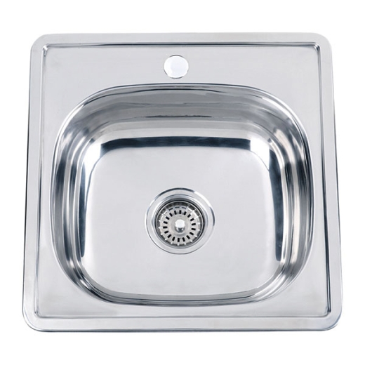 Мойка кухонная ZERIX Z4848-06-160D (decor) (ZM0558) - 1