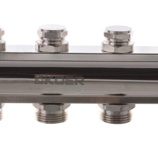 Коллекторный блок с термостатическими клапанами KOER KR.1100-06 1?x6 WAYS (KR2632) - 3