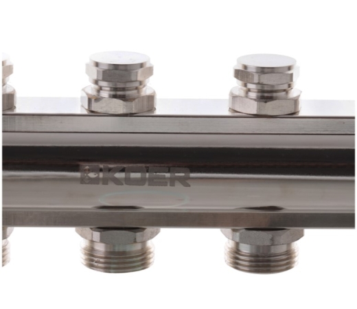 Коллекторный блок с термостатическими клапанами KOER KR.1100-02 1?x2 WAYS (KR2628) - 2