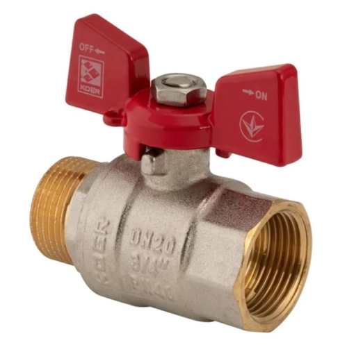 Кран кульовий KOER 3/4" ГШБ (KR.218) (KR0043) - 1