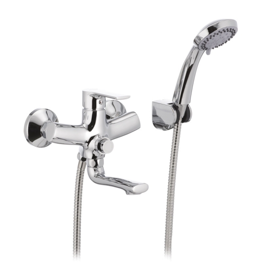 Смеситель для ванны MIXXUS PREMIUM PUSH Chr-009 (перекл. кнопкой) (MI1664) - 1