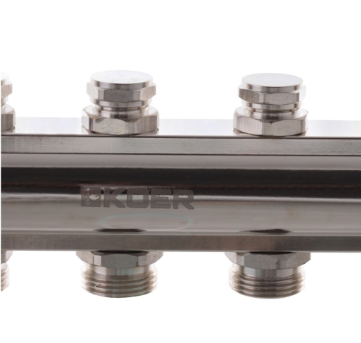 Коллекторный блок с термостатич. клапанами KOER KR.1100-03 1?x3 WAYS (KR2629) - 3