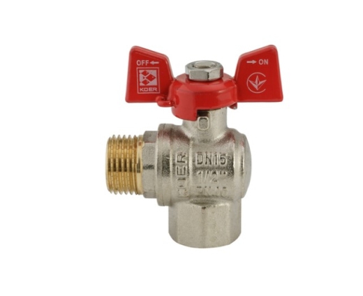 Кран кульовий KOER 1/2" ГШБ кутній (KR.208) (KR2805) - 3