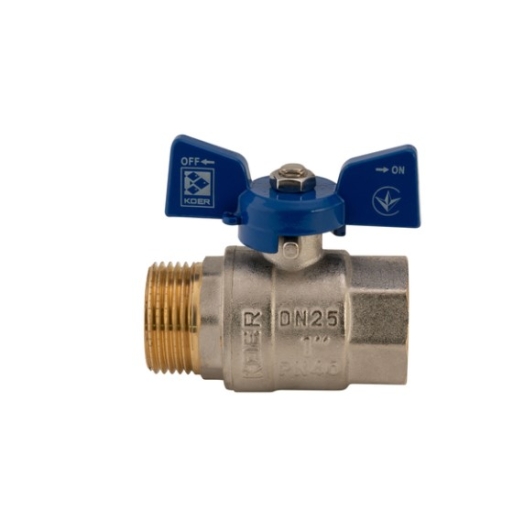 Кран кульовий KOER 1" ГШБ (KR.218.B) синій (KR2721) - 2