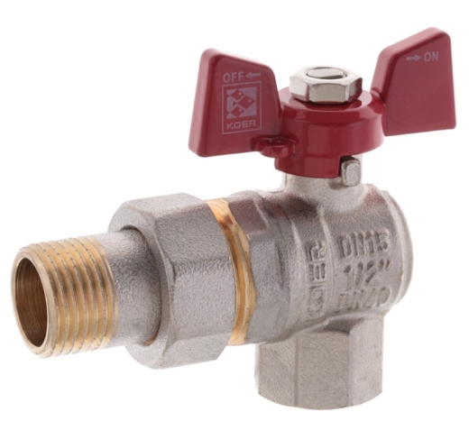 Кран з американкою 1/2" (KOER KR.228) кутовий (KR0016) - 2