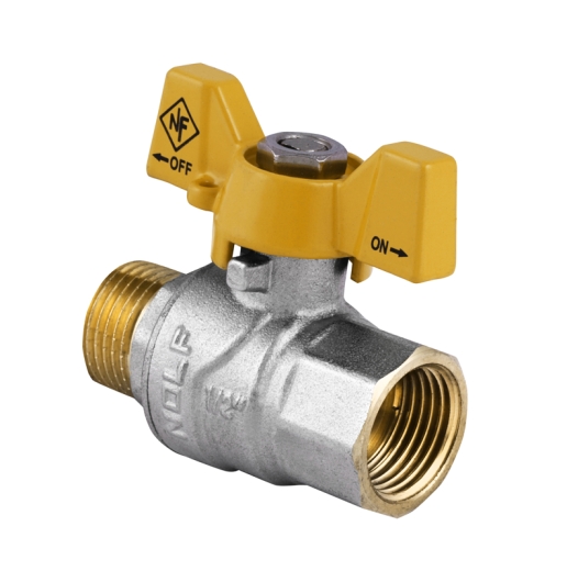 Кран шаровый 1/2" ГШБ ГАЗ (NF.722) NOLF (NF2951) - 1