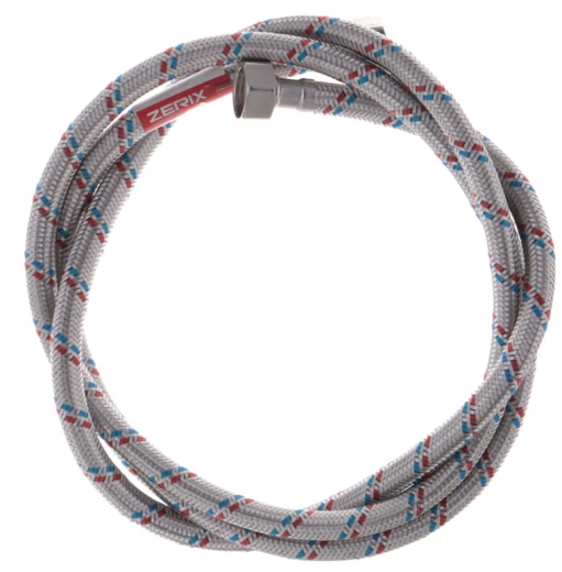 Гибкая подводка для смесителя (в нержавеющей оплетке) 1/2'' ГГ-180 см Zerix ZX1557 - 1