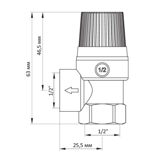 Запобіжний клапан 3BAR KOER KR.1260 (KR2680) - 2
