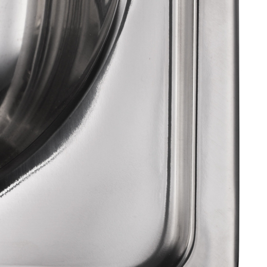 Мийка кухонна HAIBA 78x43 DOUBLE 0,8 mm (polish) (HB0568) - 2
