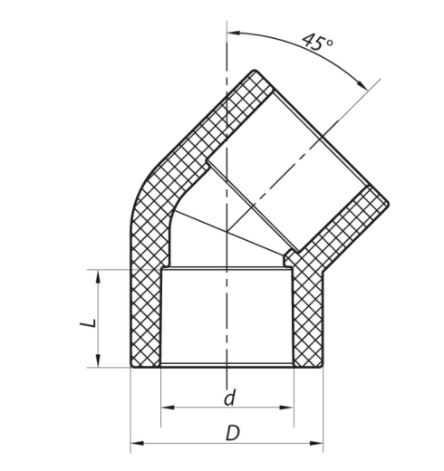 Кут 45 25 PPR KOER K0014.PRO (KP0018) - 2