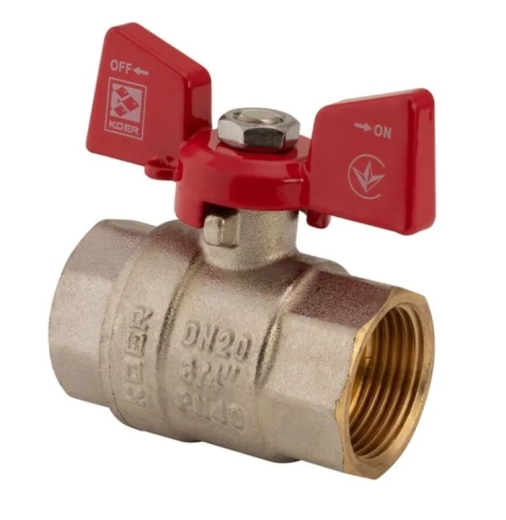 Кран кульовий KOER 3/4" ГГБ (KR.217) (KR0040) - 1