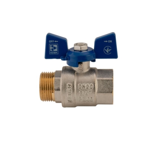 Кран кульовий KOER 3/4" ГШБ (KR.218.B) синій (KR2723) - 2