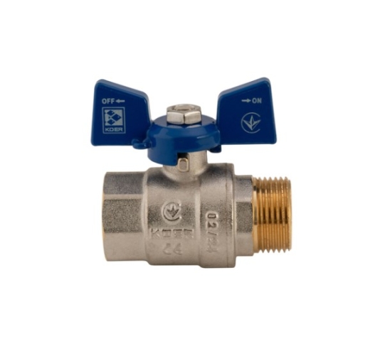 Кран кульовий KOER 3/4" ГШБ (KR.218.B) синій (KR2723) - 3