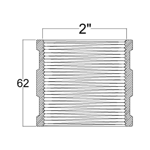 Муфта SD Forte 2" ВВ - 2