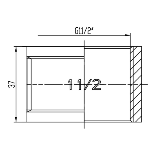 Муфта SD Forte 1" 1/2 ВВ - 2