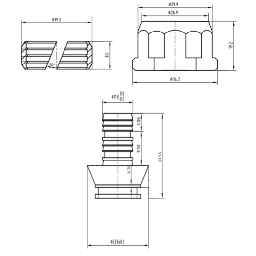Евроконус SD Forte 16х2 мм, 3/4" - 2