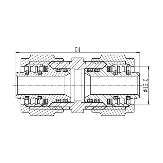 Муфта обжимная SD Forte 16 - 2
