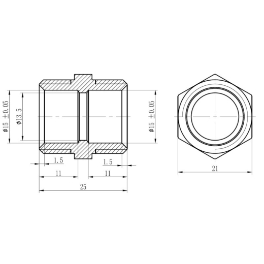 Муфта обтискна SD Forte 16х1/2" НР - 2