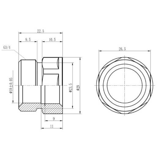 Муфта обтискна SD Forte 20х1/2" ВВ - 2